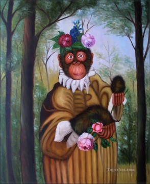  Affe Maler - Blume Affe